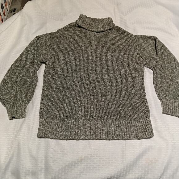 Aerie Sweaters - Aerie Mockneck Cotton Sweater Marled Green Size Medium Comfort Cozy Cottagecore